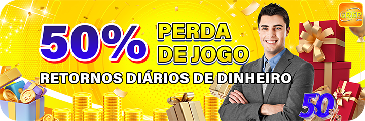 50% PERDA DE JOGO RETORNOS DIARIOS DE DINHEIRO